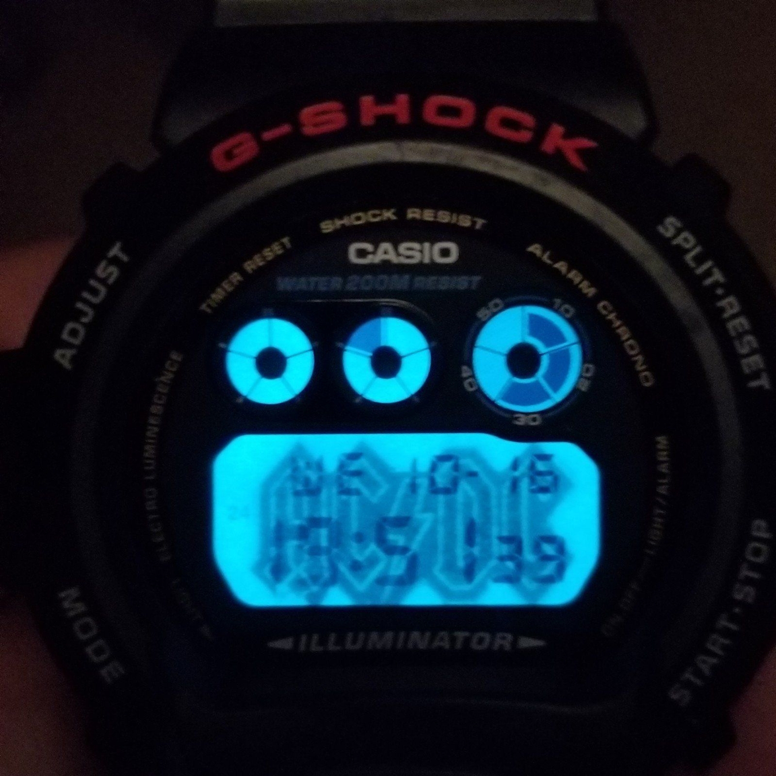 ⌚Rare Casio G-Shock DW6900 Custom AC DC heavy metal band edition