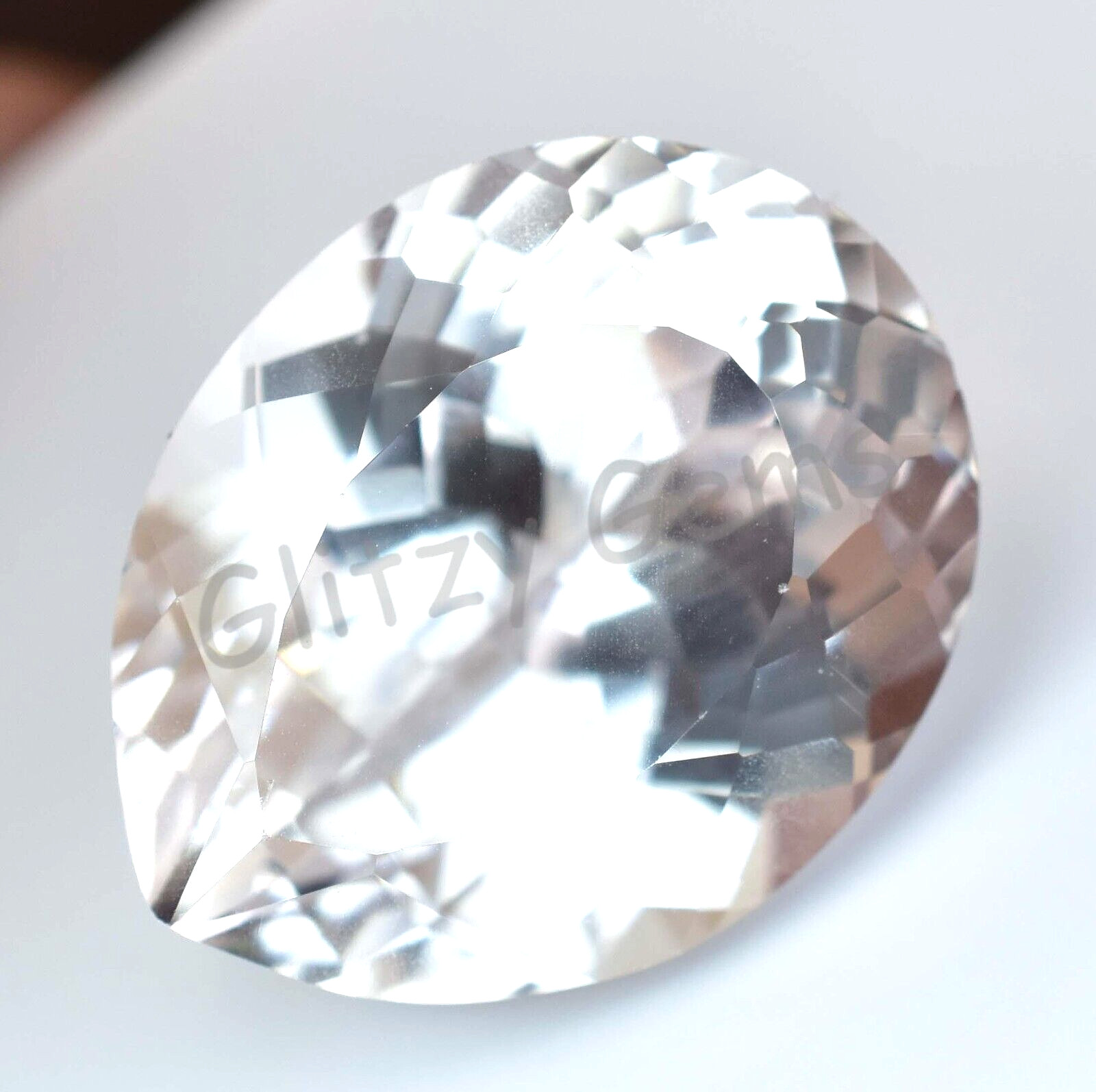 Natural Flawless White Montana Sapphire 46.35 Ct oval Certified Loose Gemstone