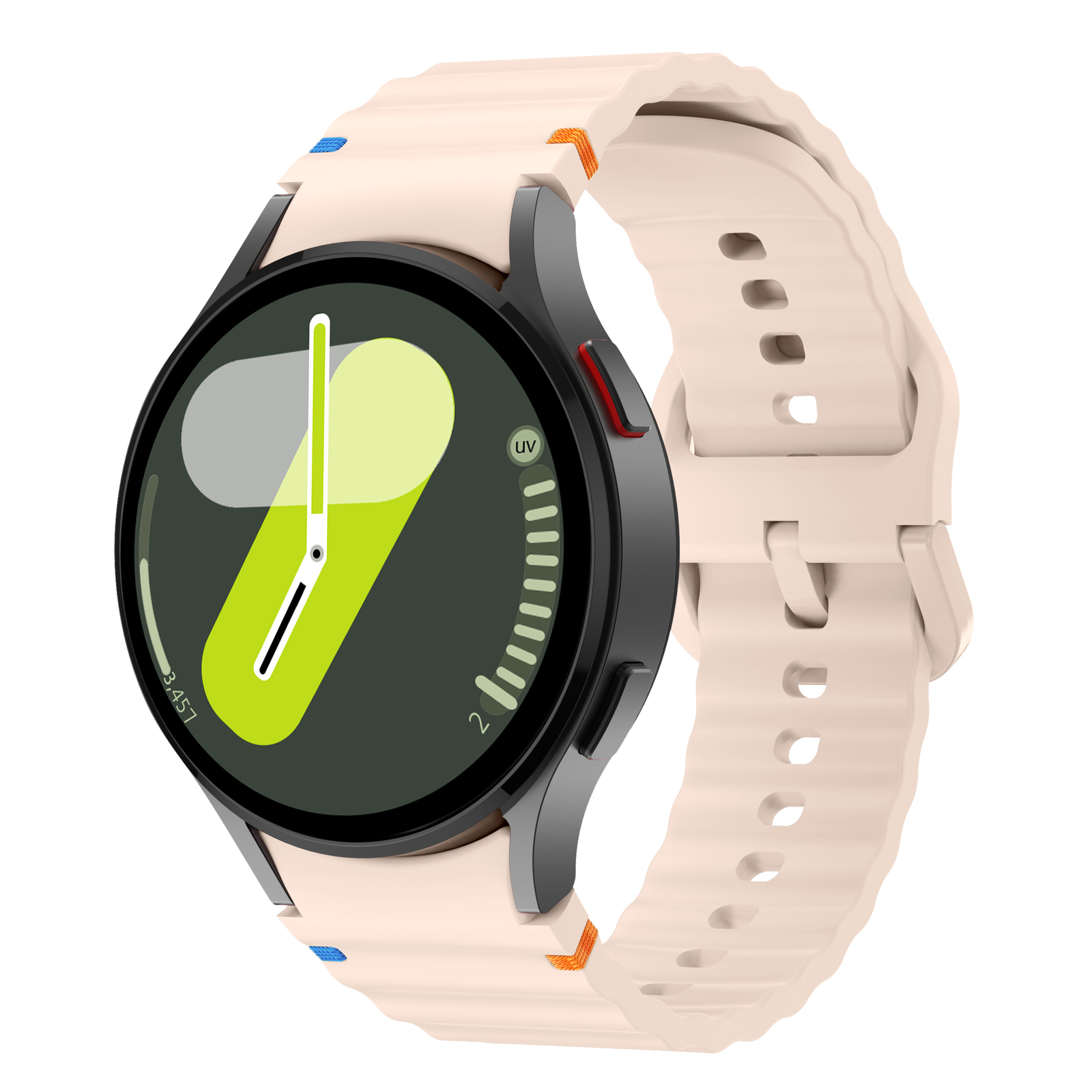 For Samsung Galaxy Watch 7/6/5/4/FE 40/44/47mm Sport Silicone Watch Band Strap