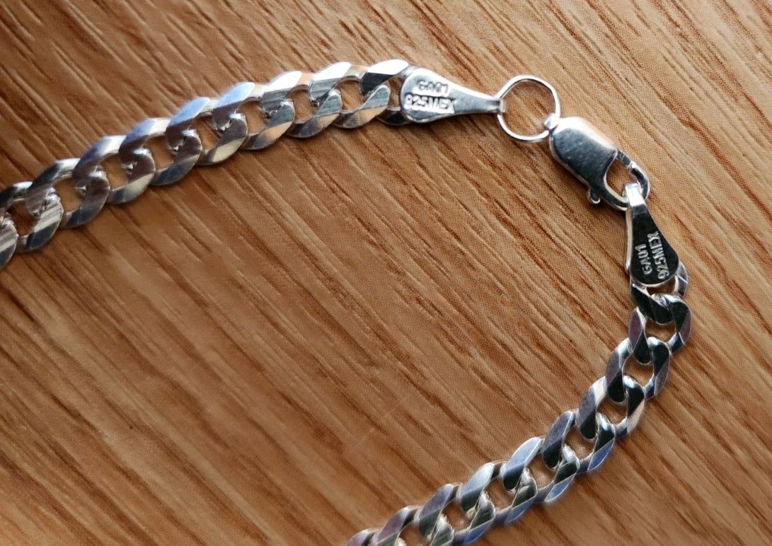 Pulsera Para Hombre Plata 925 Mexicana, Silver Men’s Bracelet.