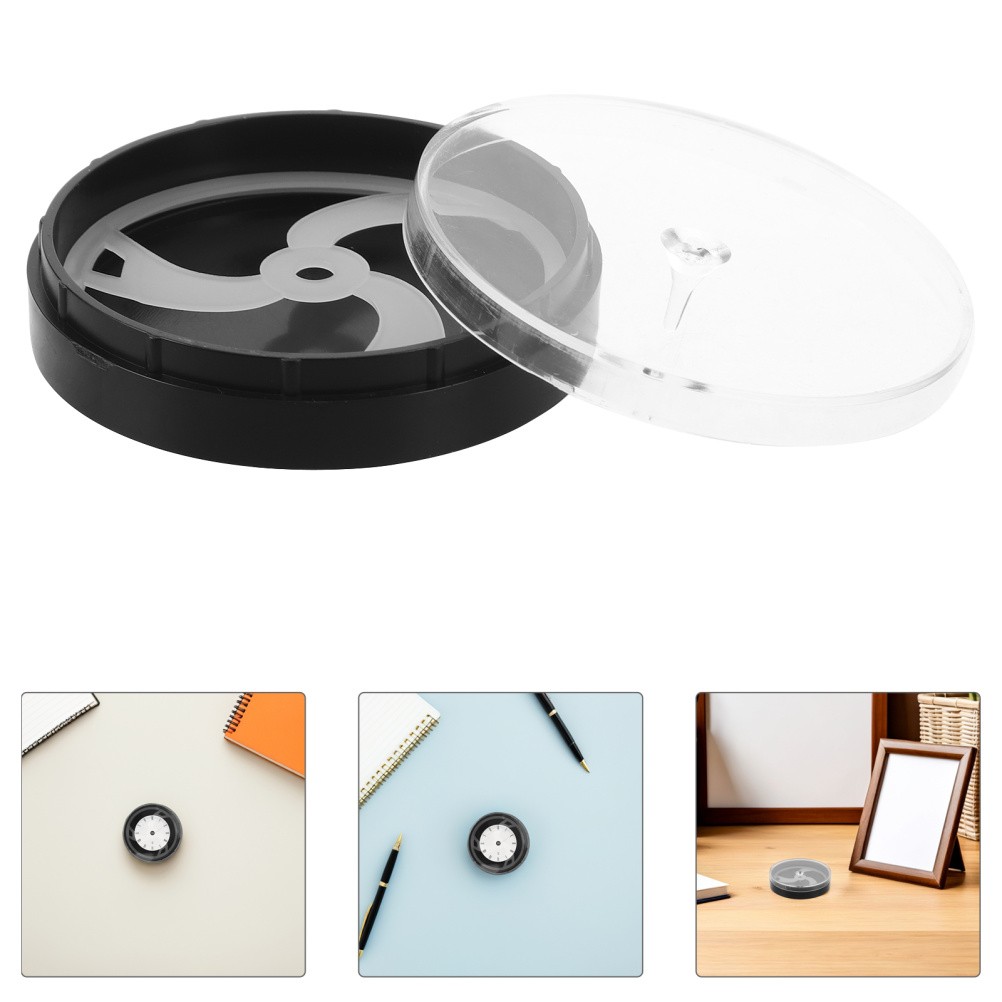 3Pcs Watch Accessories Storage Boxes Black Plastic Shock Absorption Dust Covers