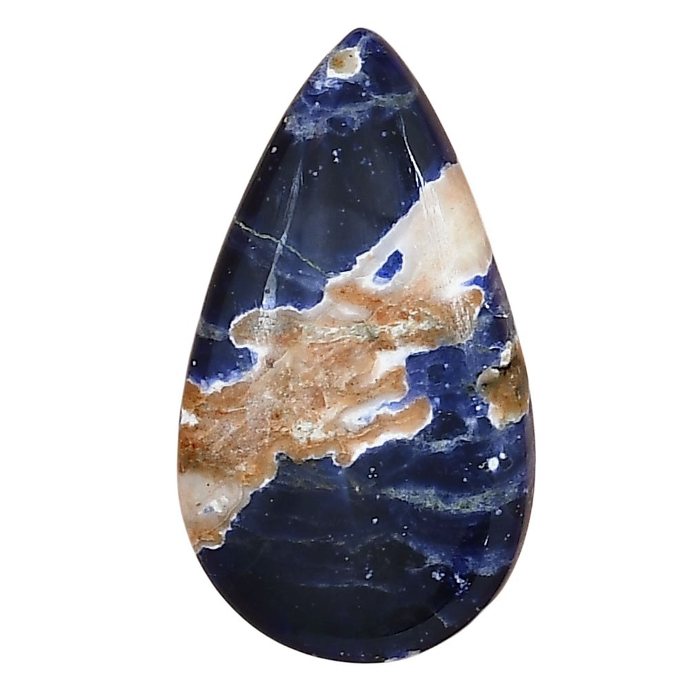 Natural Sodalite 32.1×18.5×6.3 mm Pear Shape Polished Loose Gemstone LS01841-26