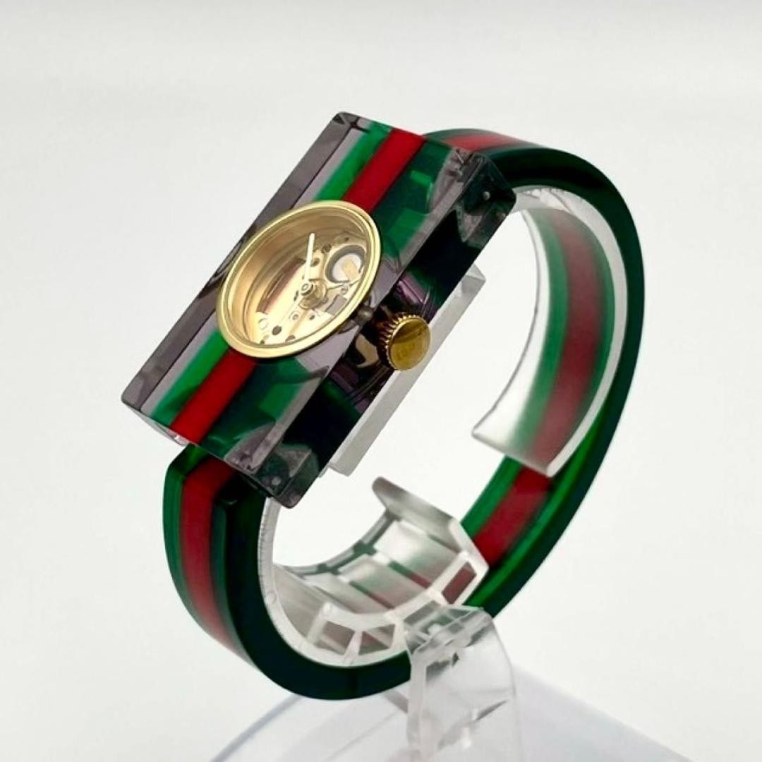 890 Rare new battery GUCCI 143.5 Sherry Line wristwatch bangle