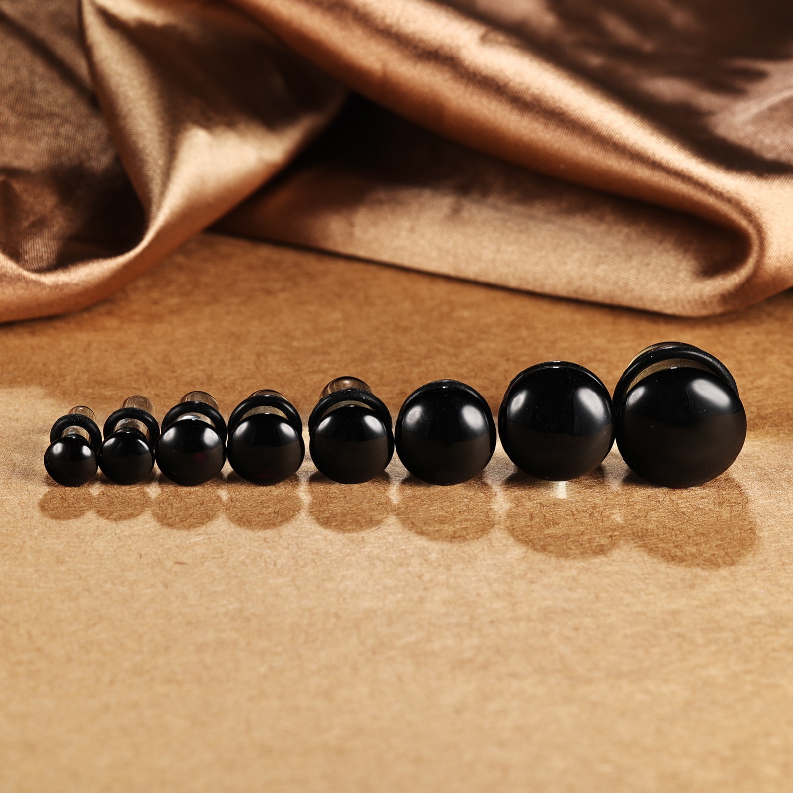 3-25MM Single Flare Plugs Tunnels Glass Ear Gauges Ear Lobe Stretching Piercing