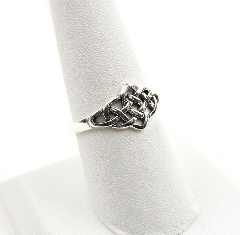 Sterling Silver Celtic Weave Ring – Free Gift Packaging
