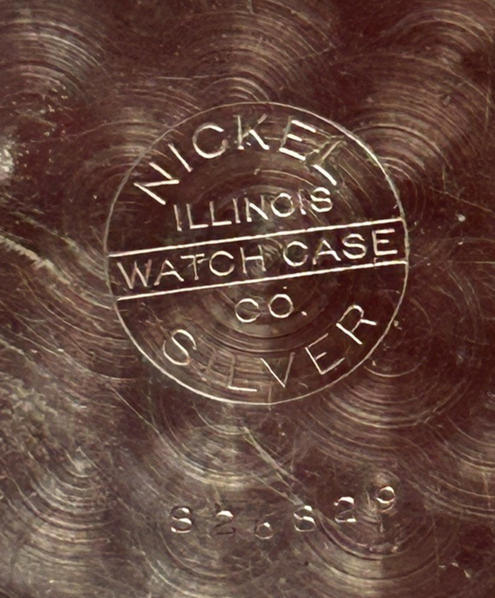 Nickle Silver Pocket Watch 1922 Elgin 17j 12s o/f With 9″Chain & 2 Vintage Fobs