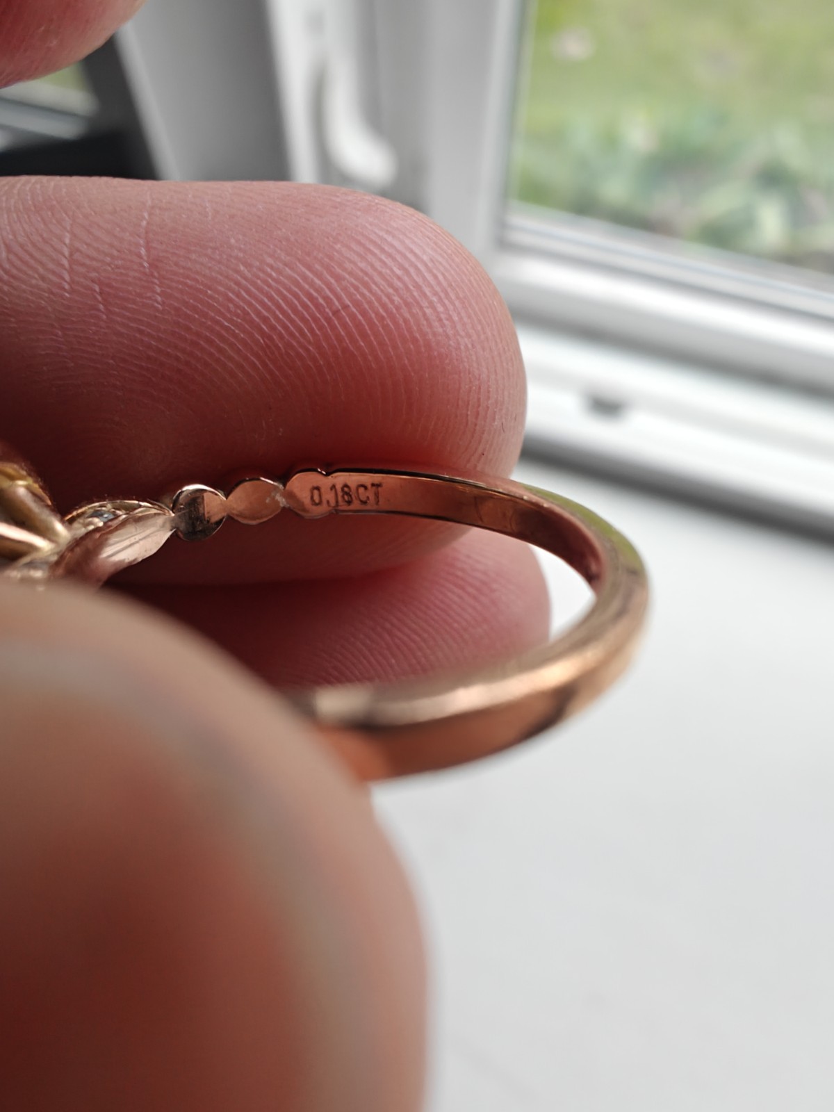 14k Rose Gold Moissanite Oval Engagement Ring – Size 5 1/4, 7×5mm Stone