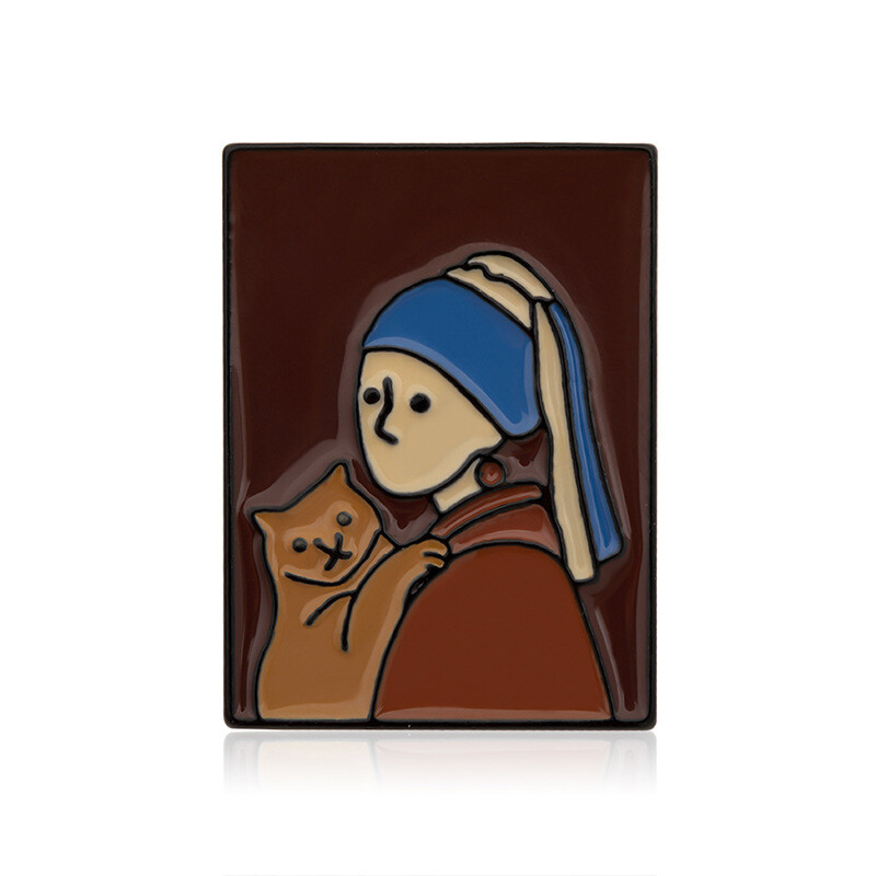 Le Rêve, Venus de Milo, Vincent van Gogh, Mona Lisa, Girl w/ Earring Enamel Pins