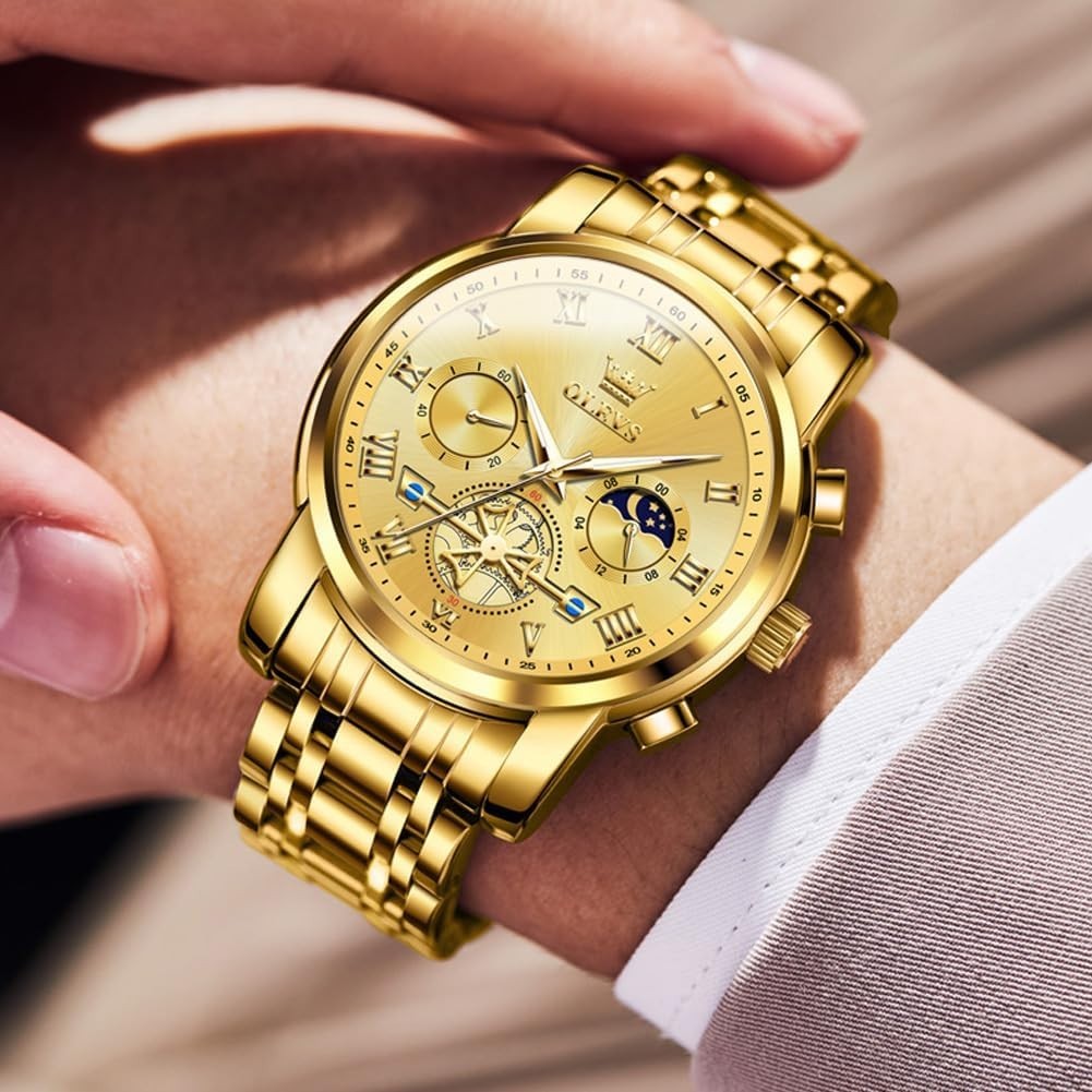 Classic Quartz Watch for Men – Stylish Stainless Steel with Luminous Feature