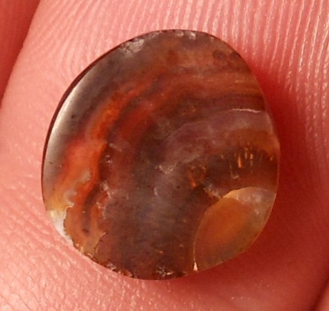 4.70ct Mexican Fire Agate 11.8mm x 11mm