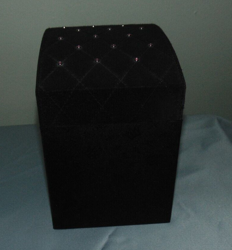 Mary Kay Exclusive Jewelry Box Black Velvet Lining Jeweled Crown