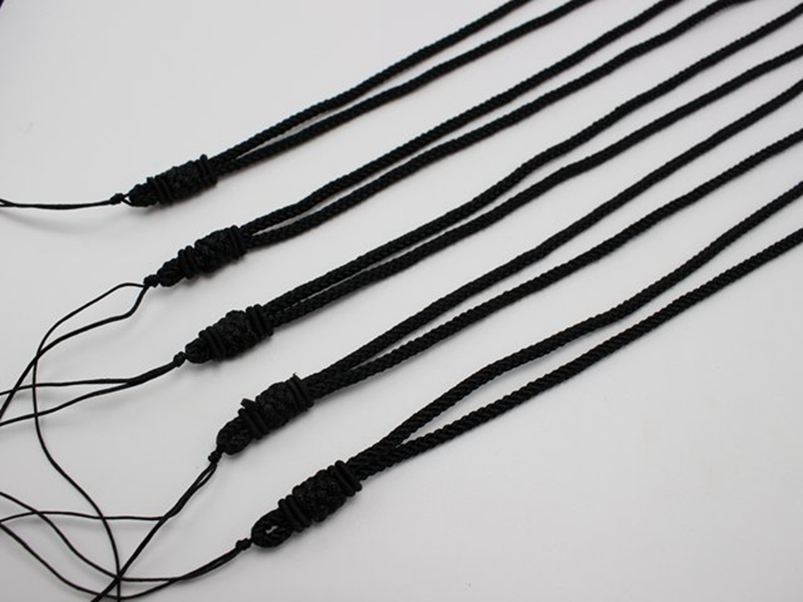 10 Black Chinese Thread Knotted Silk Love Rope String Necklace for Jade pendant