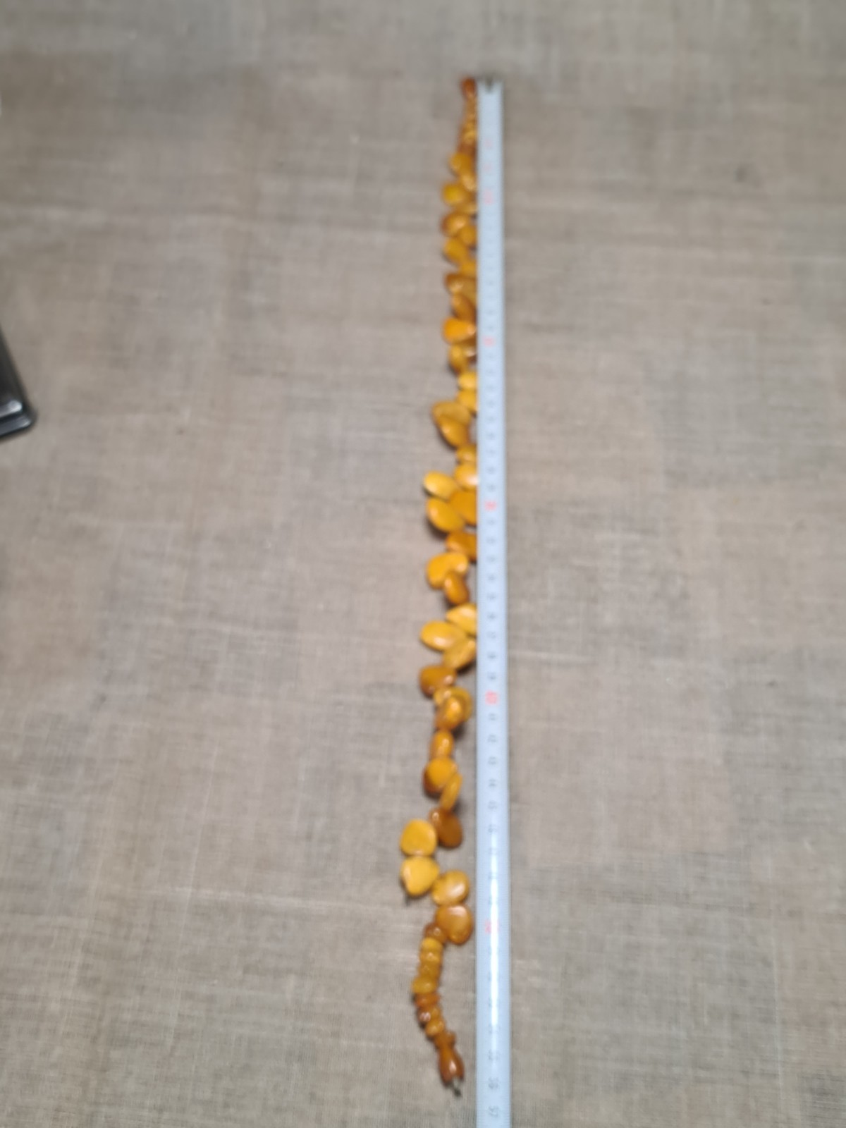 Amber old antique, egg yolk. Necklace, beads 60 grams . Women’s vintage jewelry.