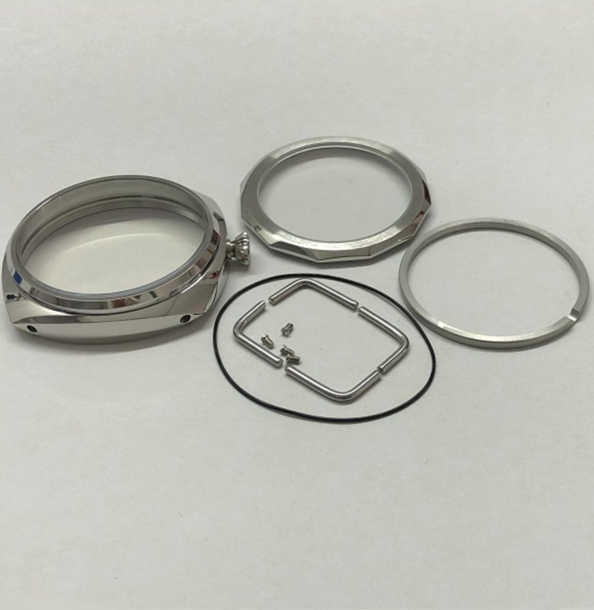 47mm Silver Watch Case Fit For ETA6497 6498 Seagull ST3600 3621 Watch Movement