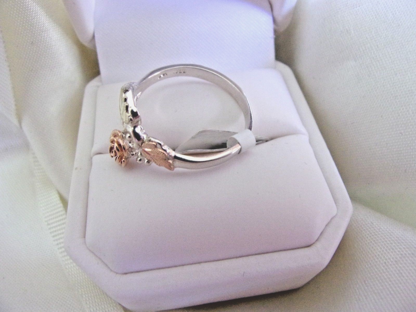 12K BLACK HILLS SOLID GOLD LEAFS Rose Ring Size 6, 9, 10, Only