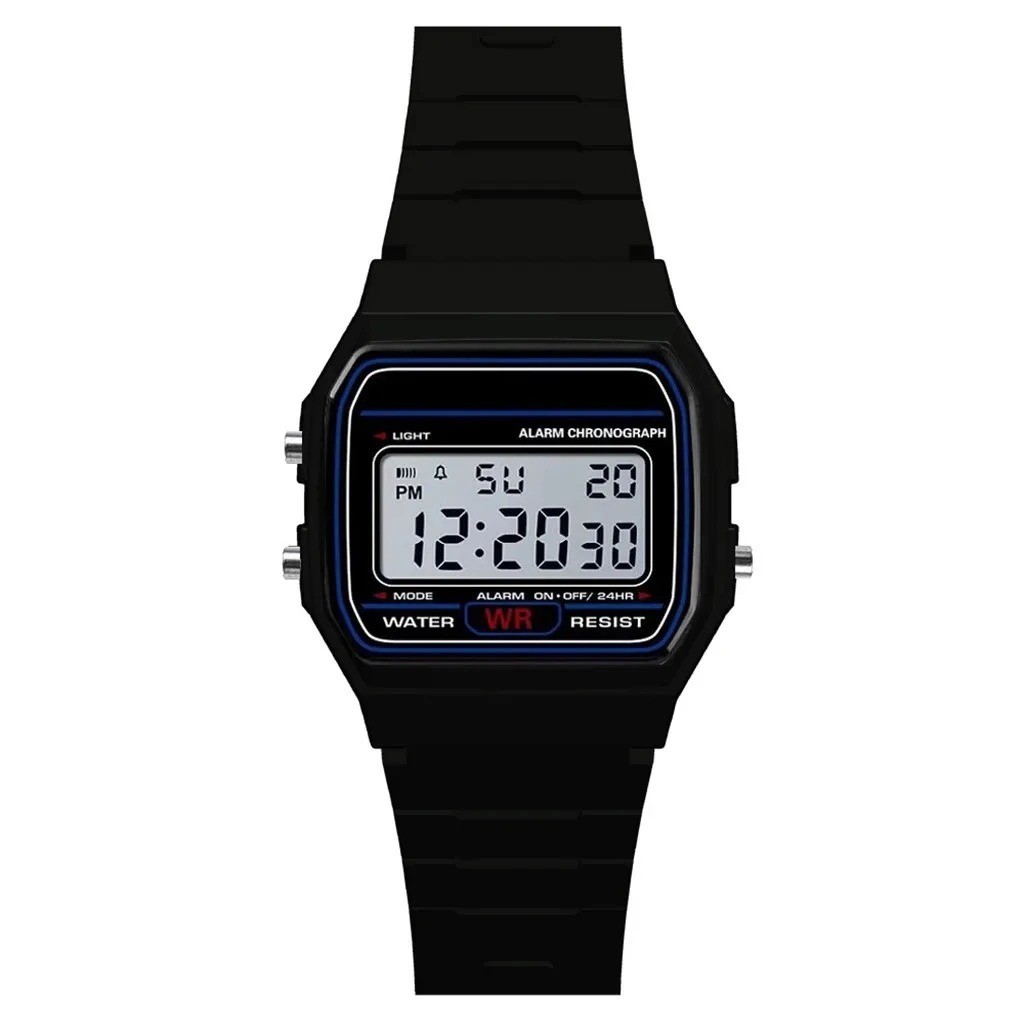 F 91W Classic Digital Resin Strap Watch Stopwatch ChronographSport Unisex Men us