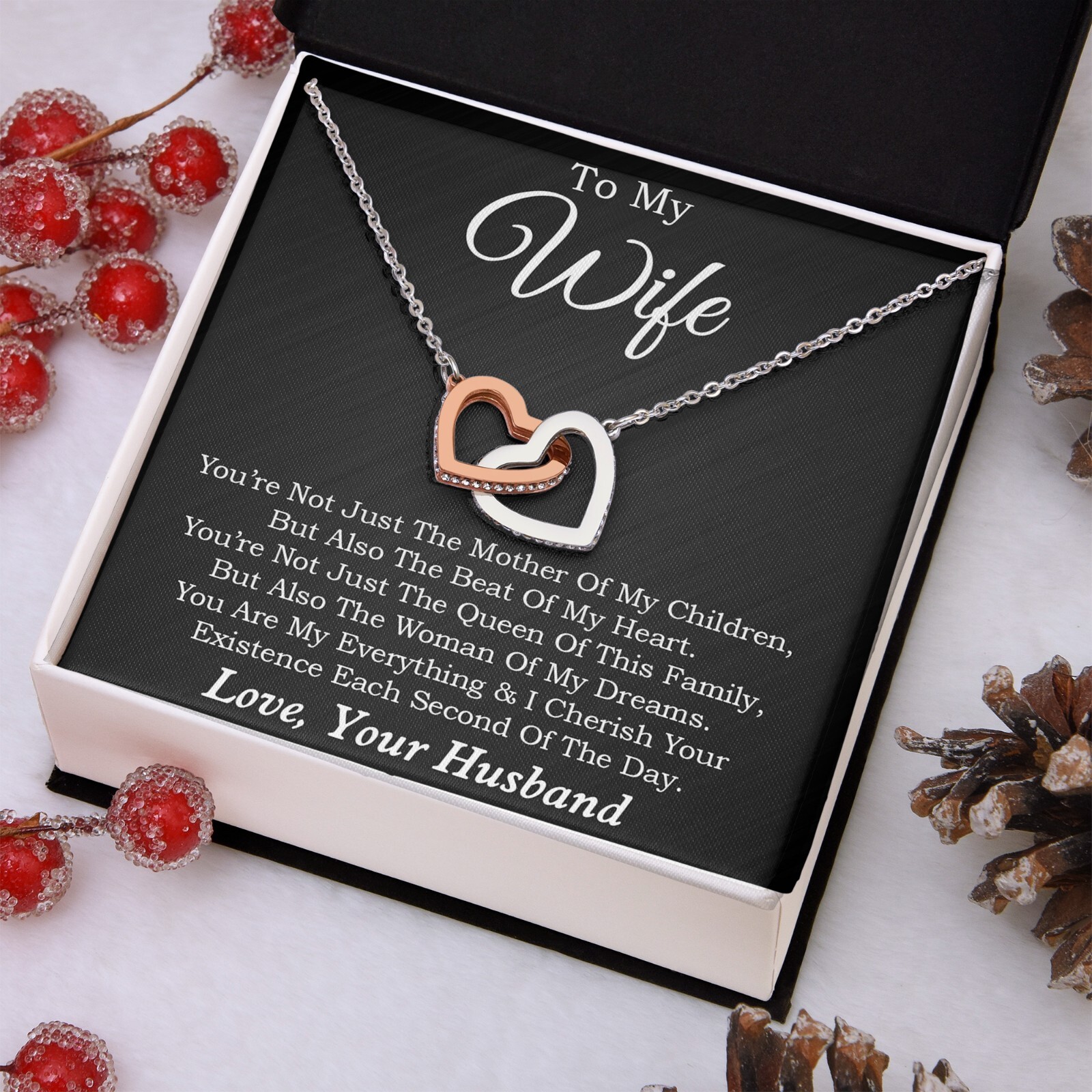 To My Wife Necklace, Mother’s Day Gift from Husband, Wife Birthday Gift