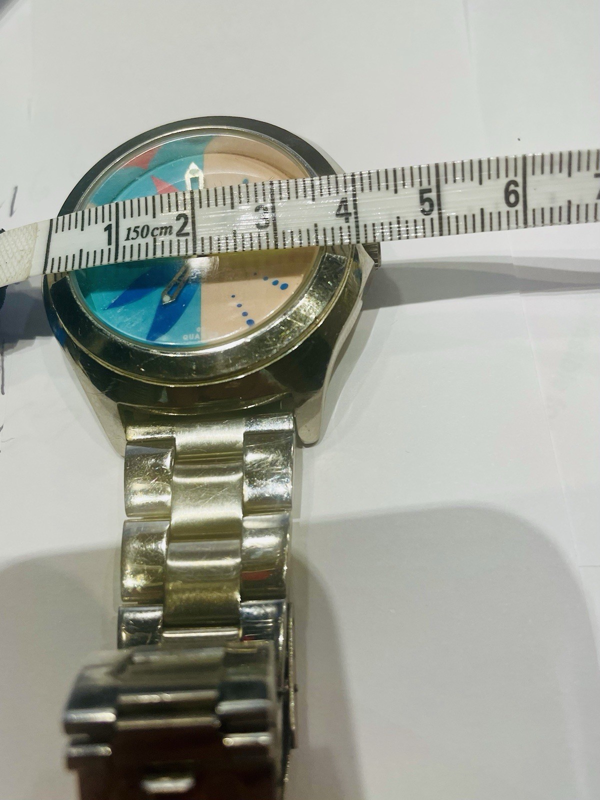 Unisex Watch Round Flower Face by S Square Very Palm Beach Vintage