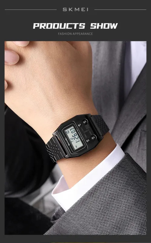 SKMEI 2460 Fashion Brand Men’s Electronic Watch Multifunction Luminous Calendar
