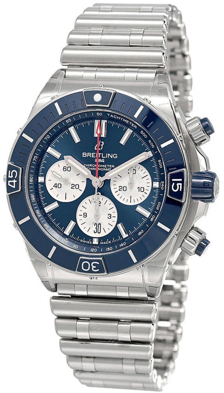 BREITLING Super Chronomat B01 44MM AUTO SS Men’s Watch AB0136161C1A1