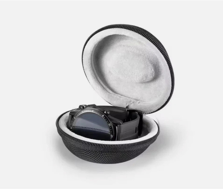 Travel Case Hard Shell Zipper Single Watch Storage Box Black Portable UK Watch