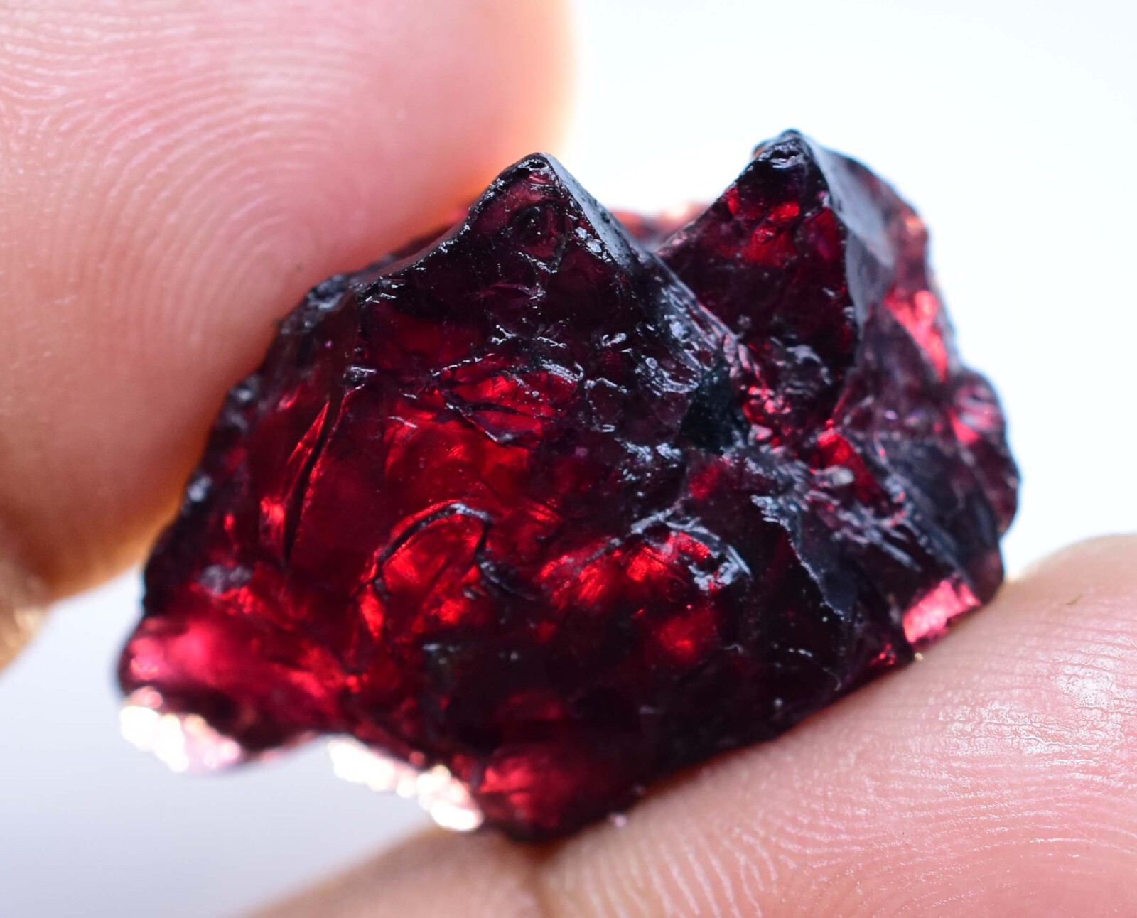 Very Rare Natural Red Painite Rough Unheated 40.70 Ct Burmese Facet Certified