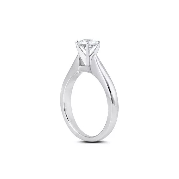 Solitaire Engagement Ring Platinum Classic 1.22 CT Round Lab-Grown Diamond J VS1