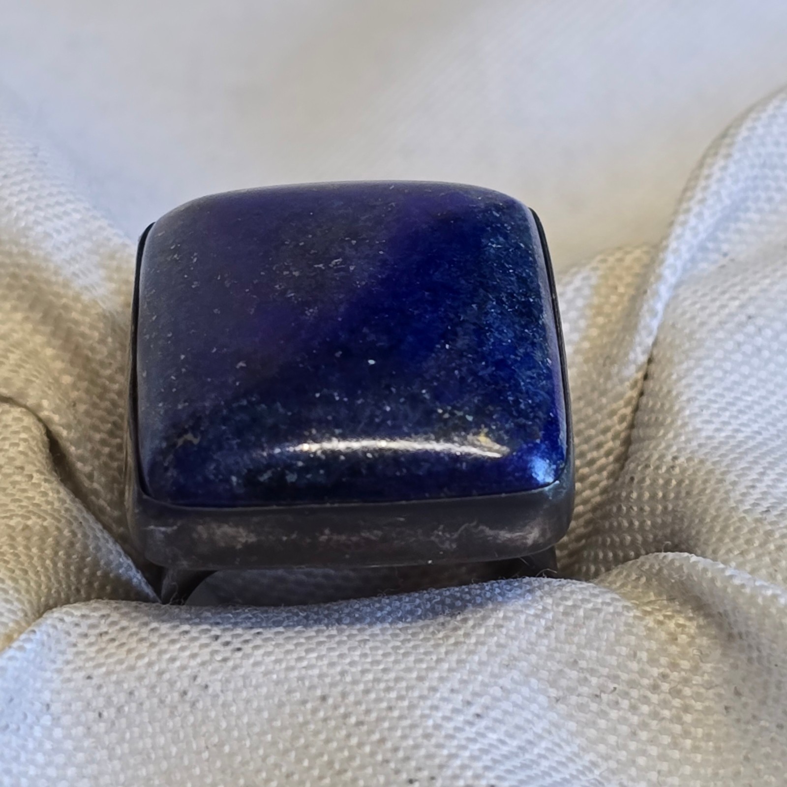 Sterling Silver Jay King Ring 15.7g Fine Jewelry Size 7.5 Lapis Color *READ*