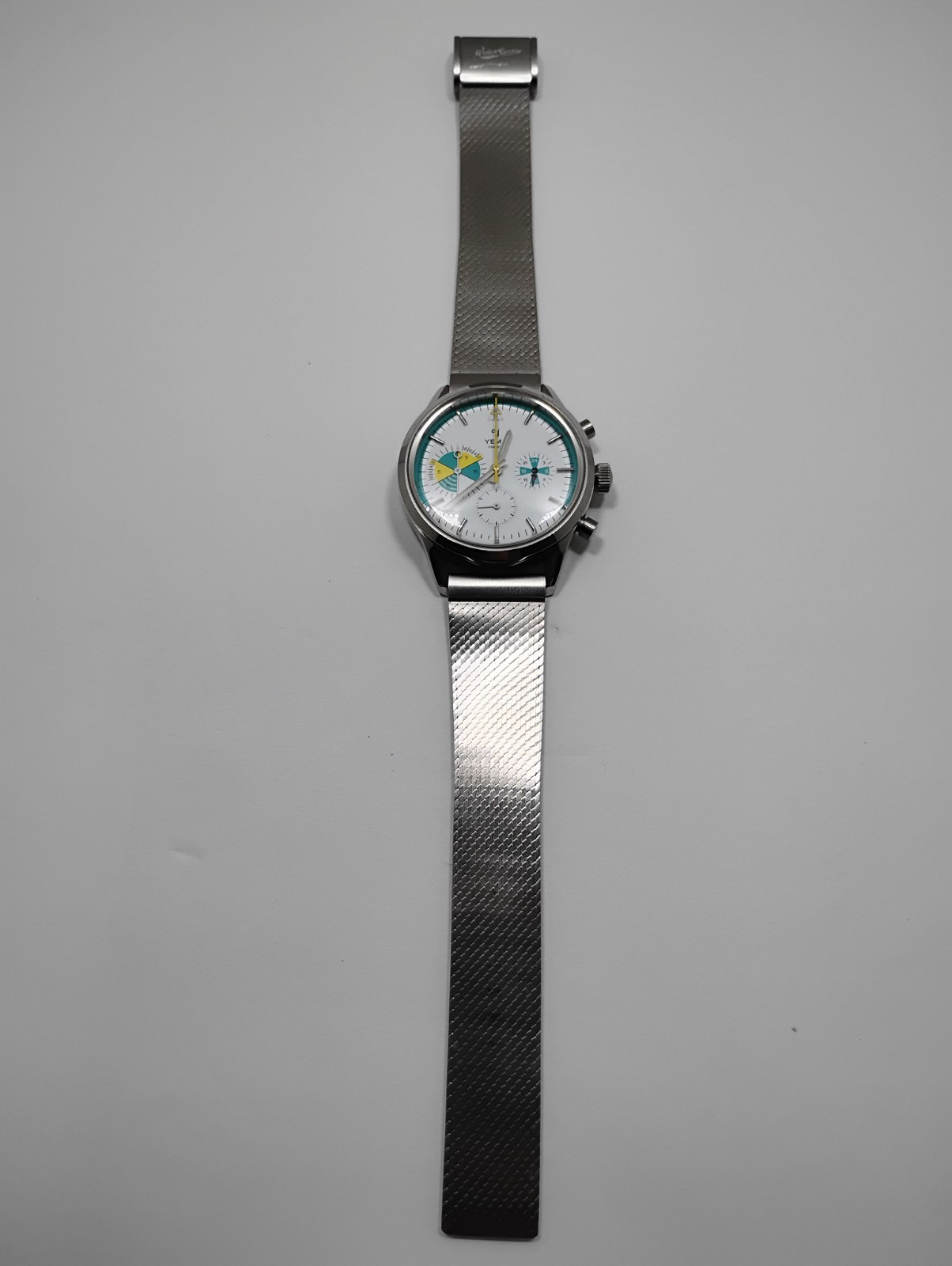 Watchgecko 19mm Milanese Mesh Watch Bracelet Yema Yachtingraf Superman Navygraf