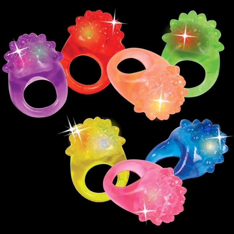 18 Non-Toxic Glow in the Dark Rings – Fun for Parties & Classroom Rewards