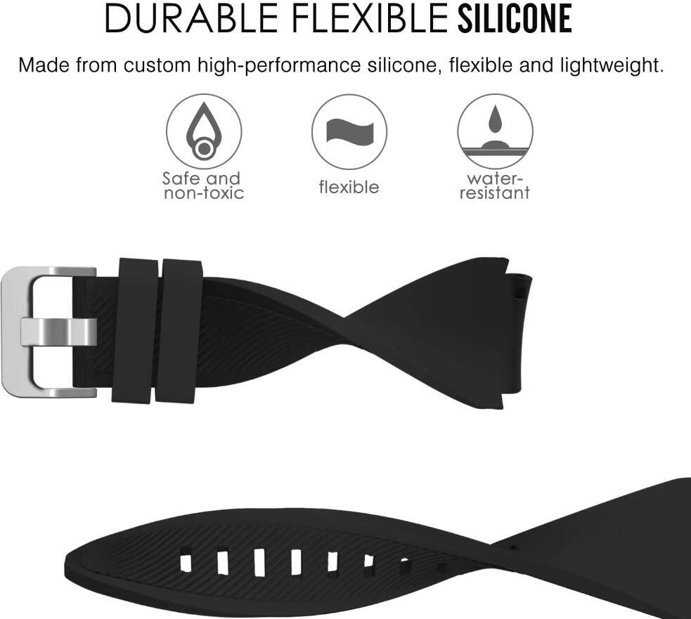 22mm Sport Silicone Watch Band Strap For Samsung Galaxy Watch 46mm SM-R800 R805U