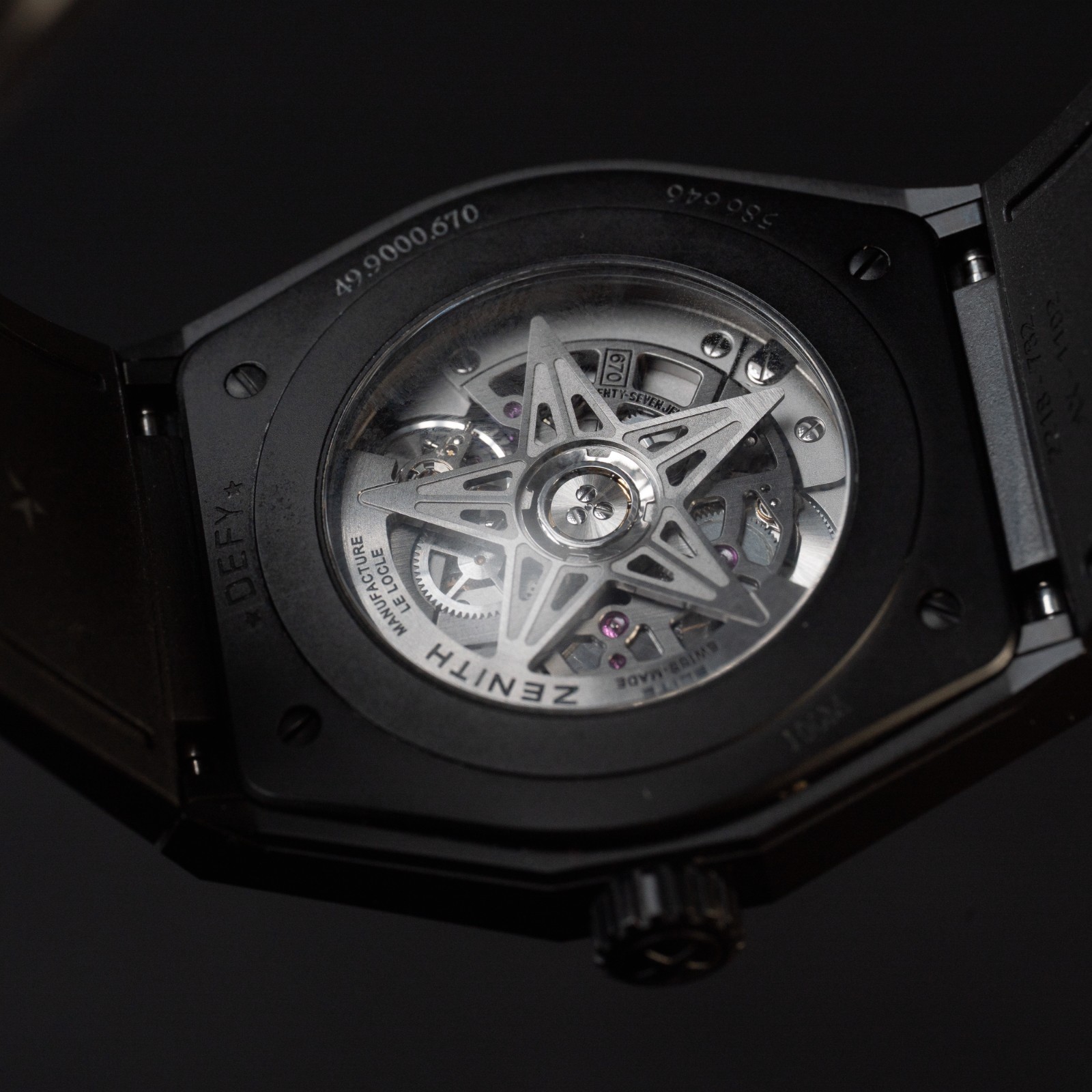 Zenith Defy Classic Black Ceramic Skeleton 49.9000.670/77.R782 – Complete