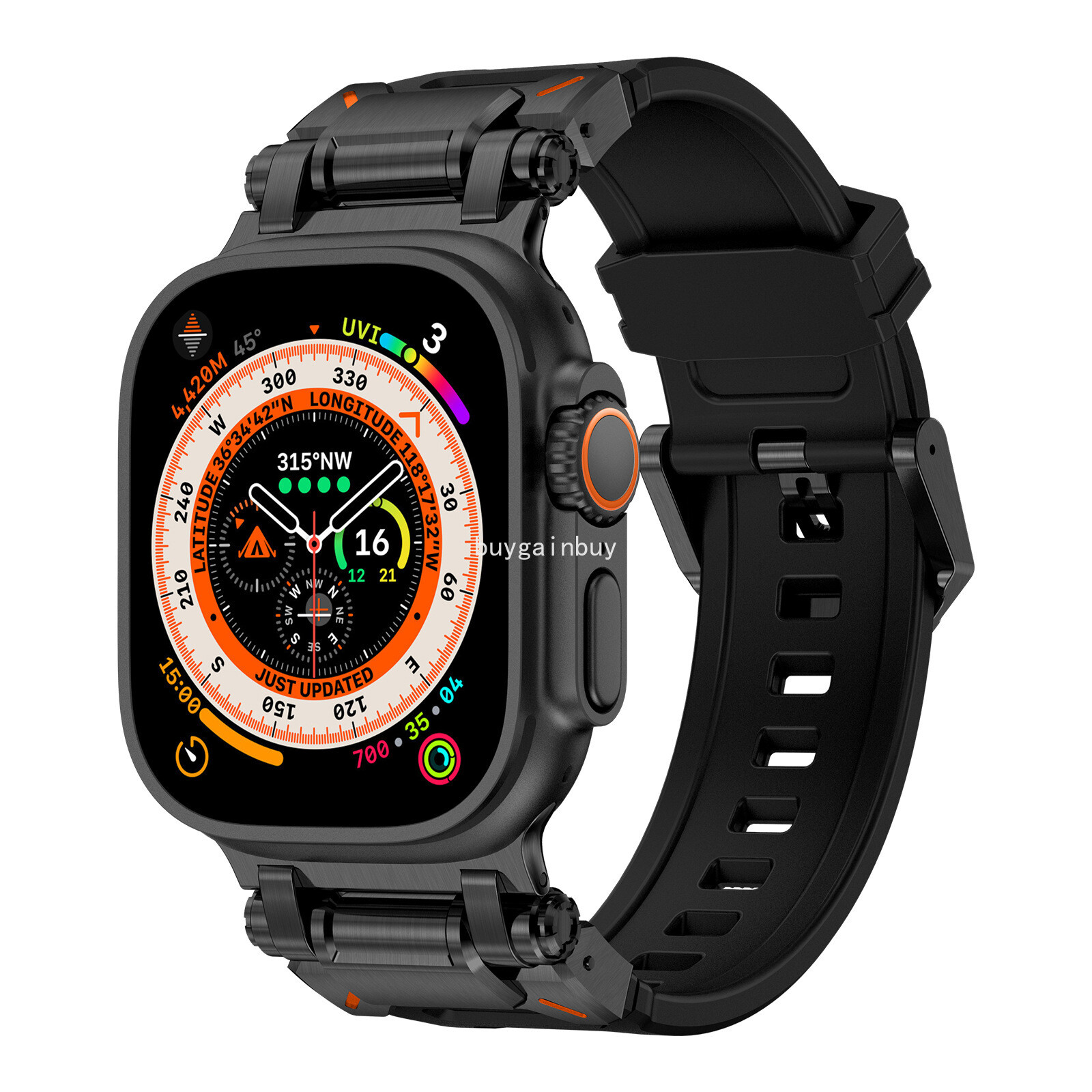 44/45/49mm Band For Apple Watch Ultra 3 2 4 56789 10 11 SE Silicone Sports Strap