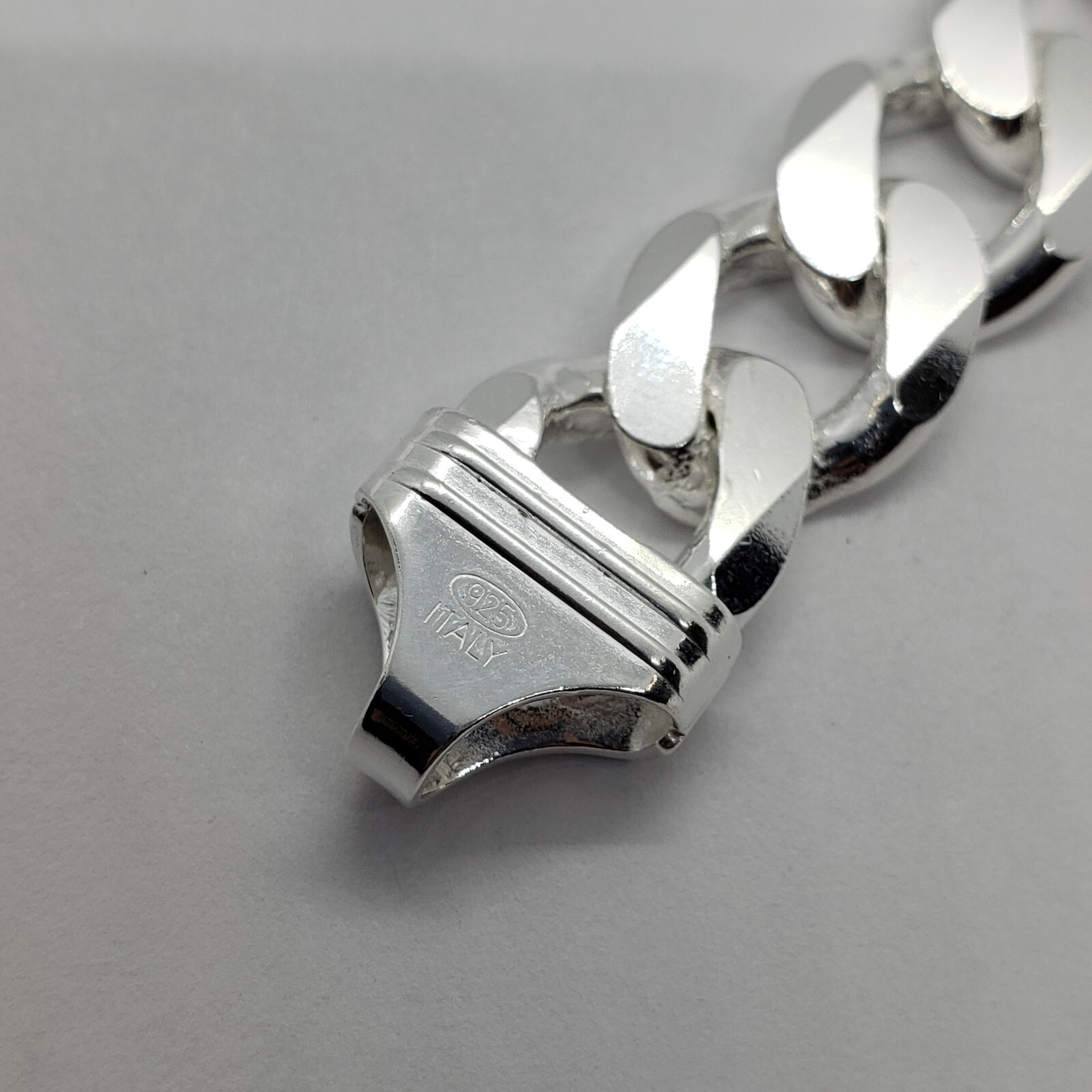 Sterling Silver Thick 9-17 mm Curb Link Bracelets Nickel Free Italy 7-10 inches