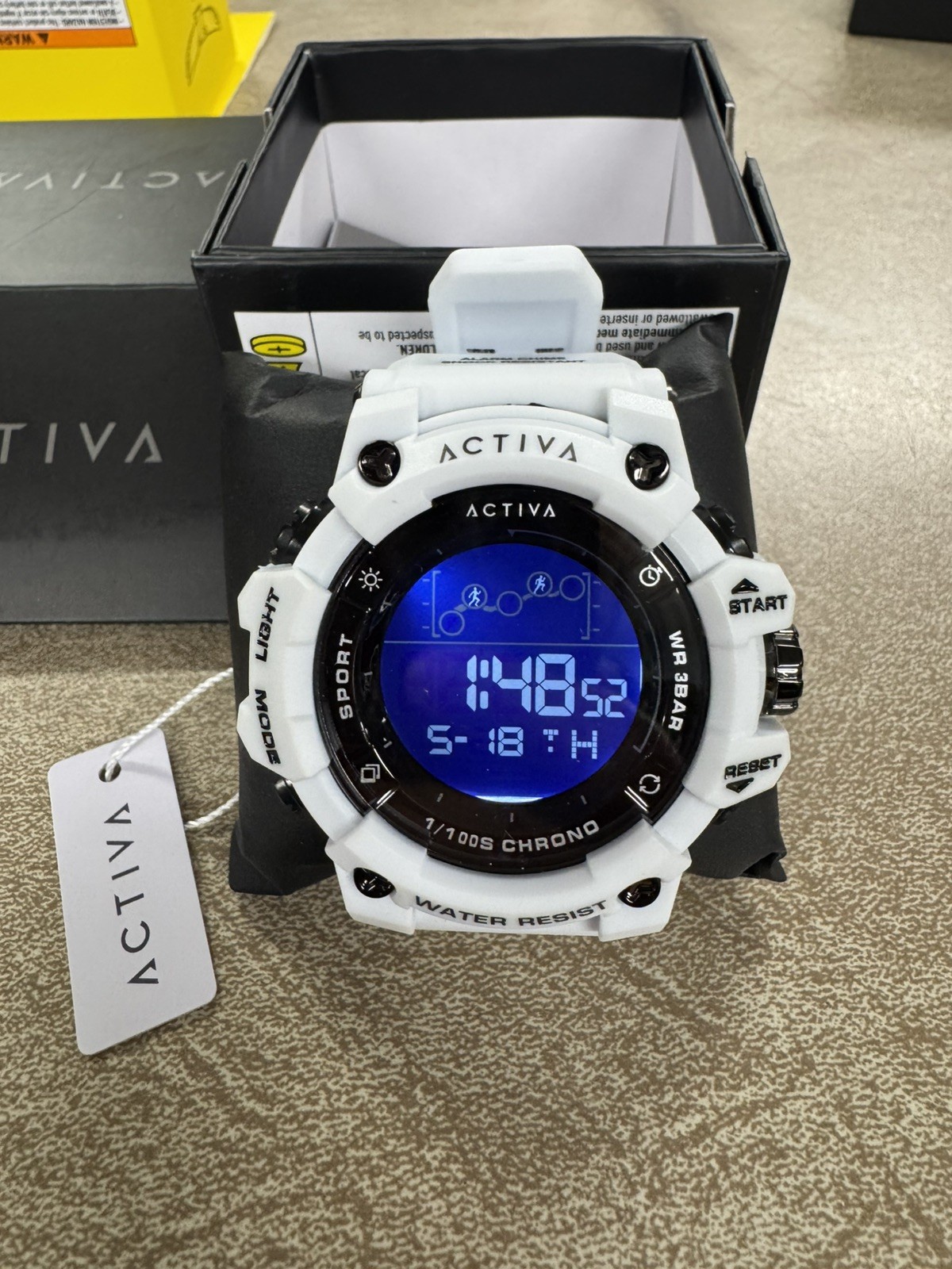 Activa Summit X Invicta Unisex Digital Watch – 50mm. White (ACW8082-024)