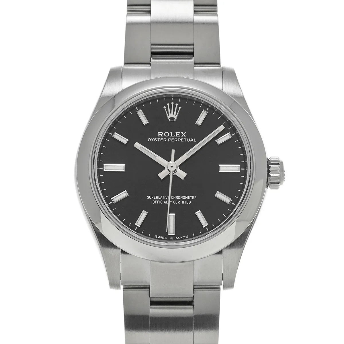 Rolex Oyster Perpetual 31 277200 31mm Stainless Steel Black Wristwatch #WW8363