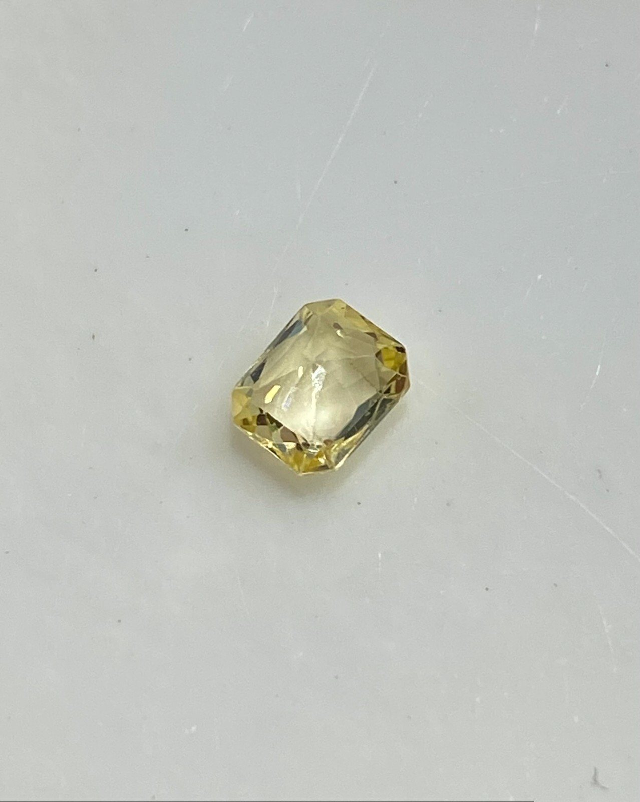 Yellow Sapphire 0.82 Carat, Excellent Cut Octagon Calibrated, Natural Sapphire
