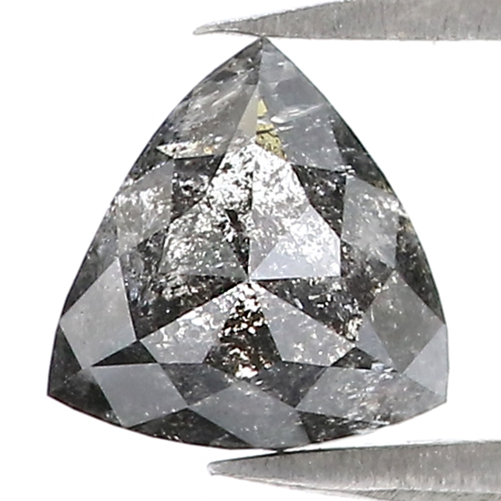 1.27 Ct Natural Loose Triangle Diamond 7.00 MM Salt And Pepper Diamond QN9661