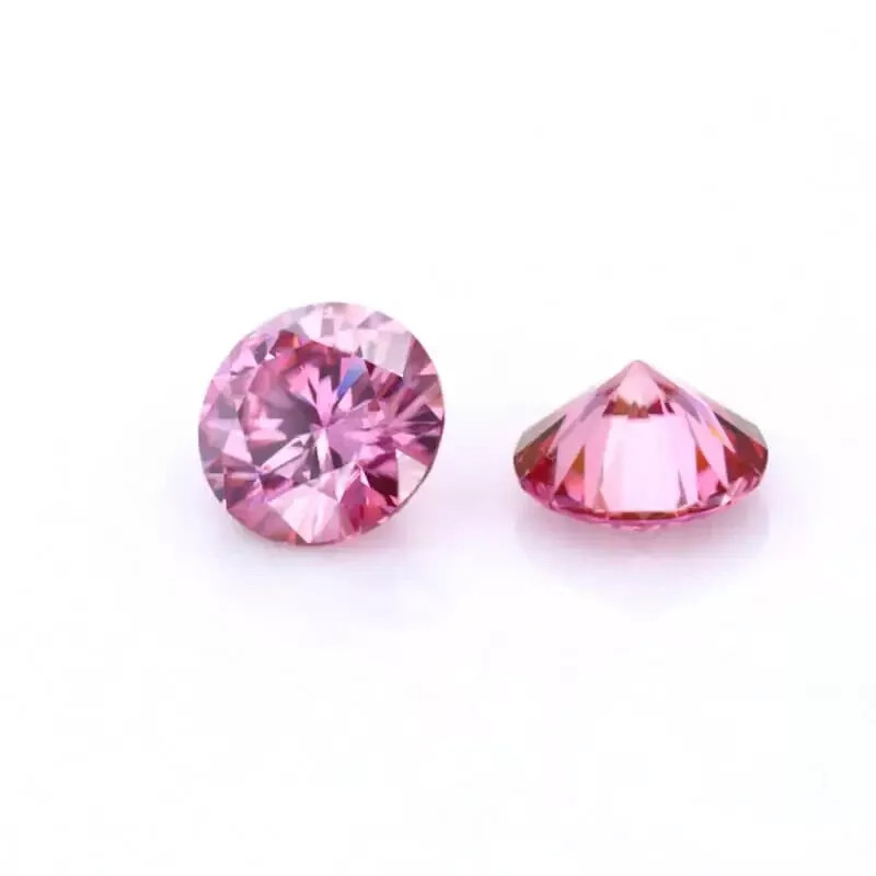 7.50X7.50 MM Lab Grown CVD Diamond Round cut PINK Color VVS1 Clarity Certified