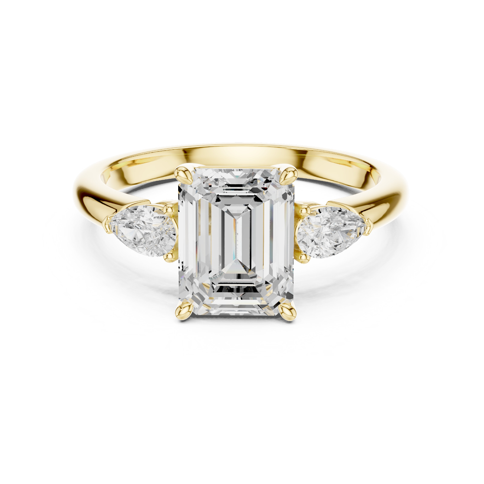 TCW 2.50 Ct VVS1 Lab Grown Diamond Ring Women Engagement Jewelry14K Gold Over