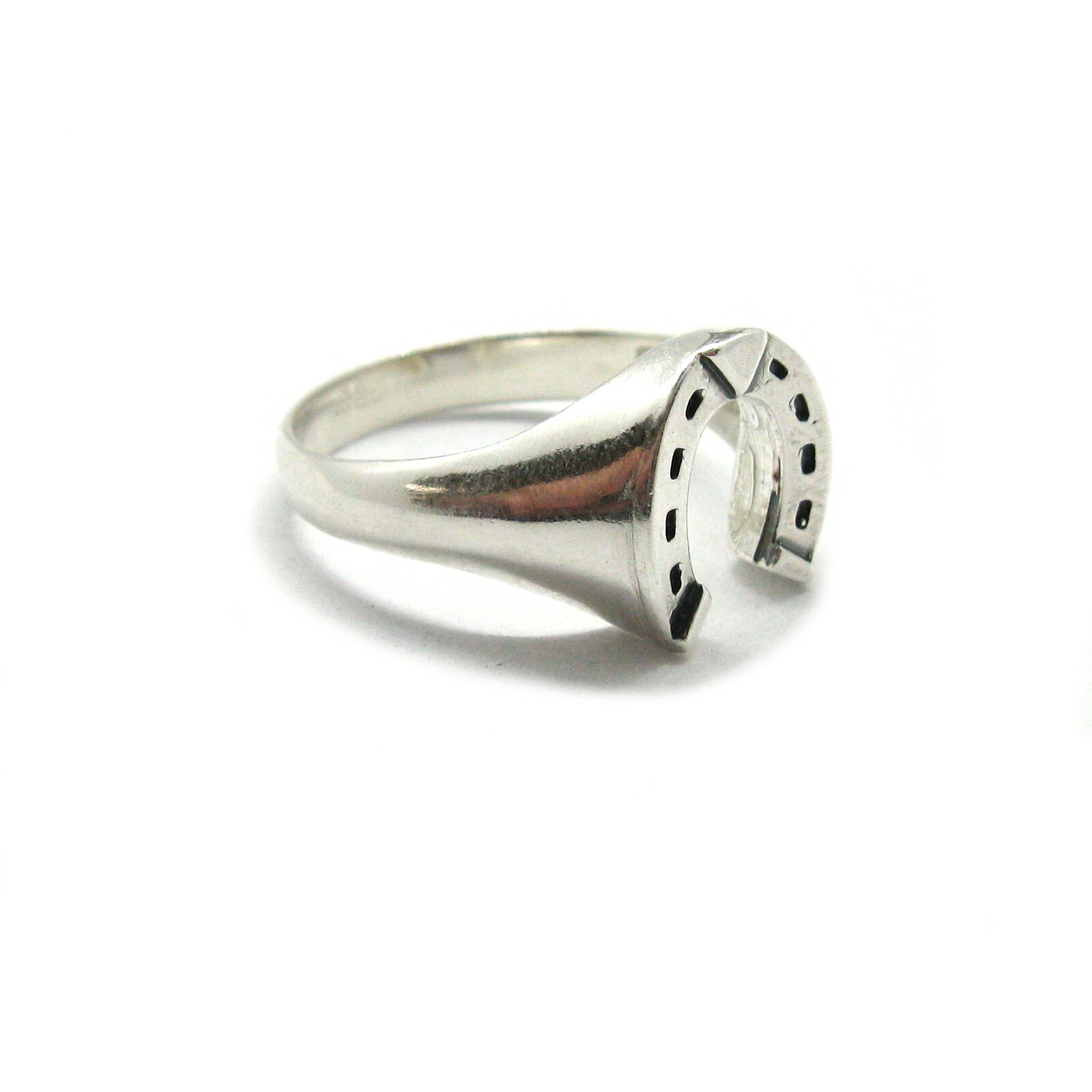 Stylish Sterling Silver Ring Stamped Solid 925 Horseshoe Handmade