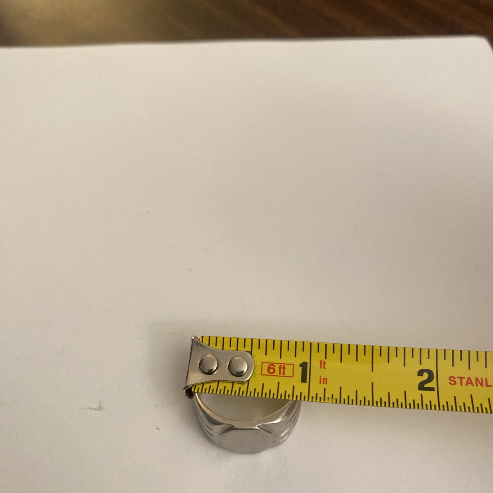 Silver Toned Signet Ring Great Shape Unsure Of Size