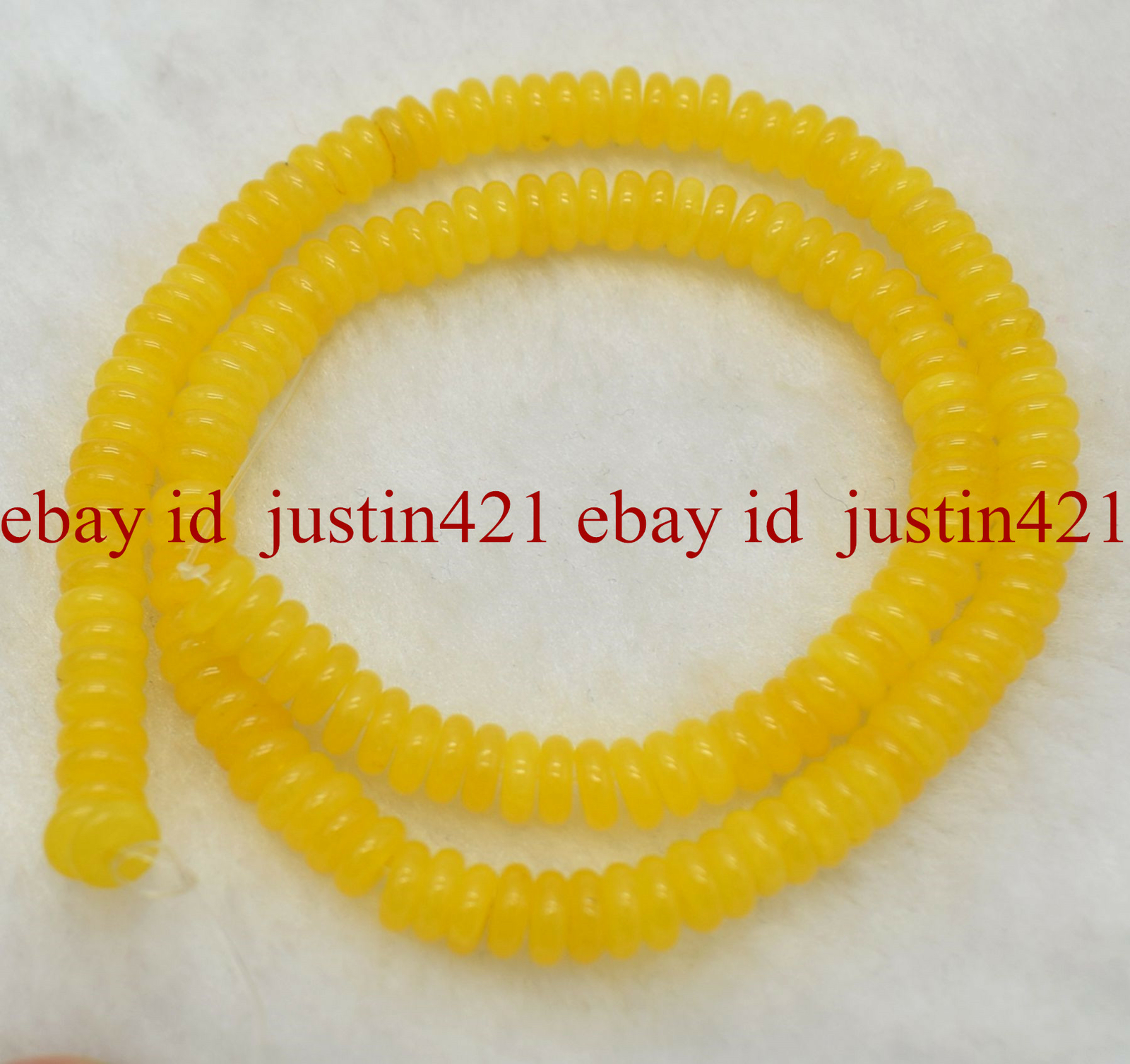 Natural 3×8/4x10mm Yellow Topaz Abacus Shapes Gemstone 15 Inch Loose Beads