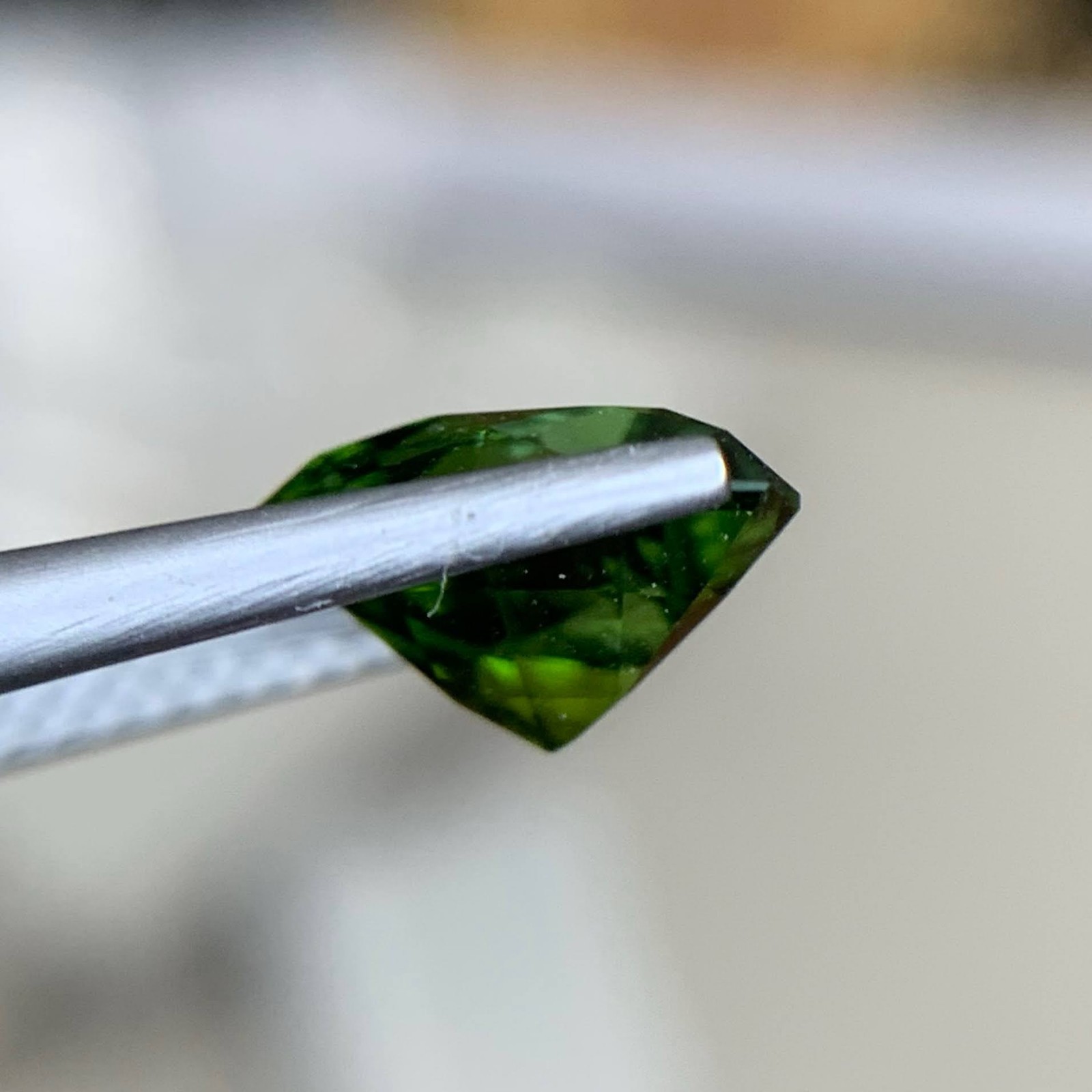 Natural Afghan Tourmaline 1.88 Ct Trillion Cut Loose Gemstone 8x8x5mm