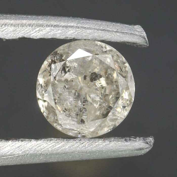 0.09 Ct Fancy Grayish Round Cut Natural Polished Real Diamond For Jewelry 2 mm