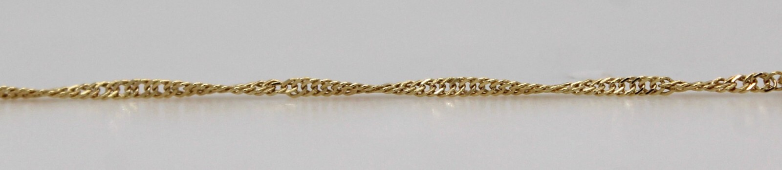 585 REAL GOLD *** Singapore Chain Chain Rotated 1.2mm / 38-40-42-45-50cm