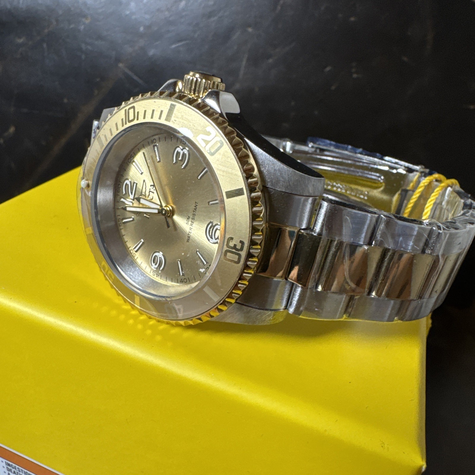 Invicta Specialty 69725 Men’s 41mm Gold Two Tone Stainless Steel Quartz Watch
