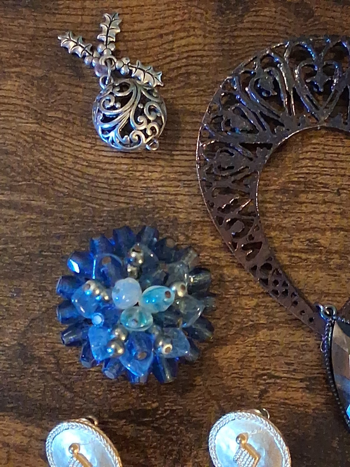 Assortment Costume Jewelry & Other Vintage Items Including 2 Ounces 999 Copper