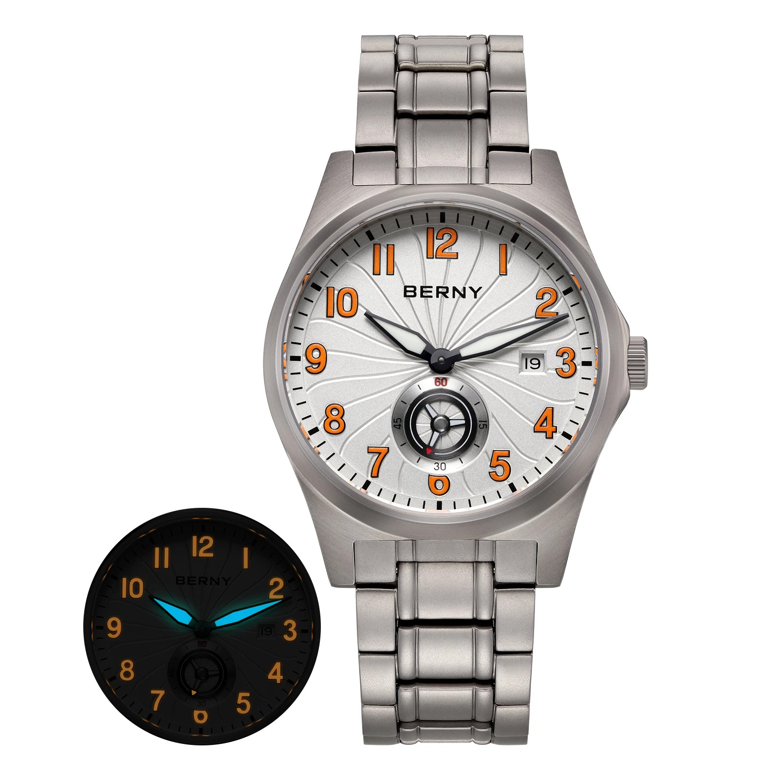 Automatic Men Watch Full Titanium Mechanical Wristwatch 10ATM Waterproof Sapphir