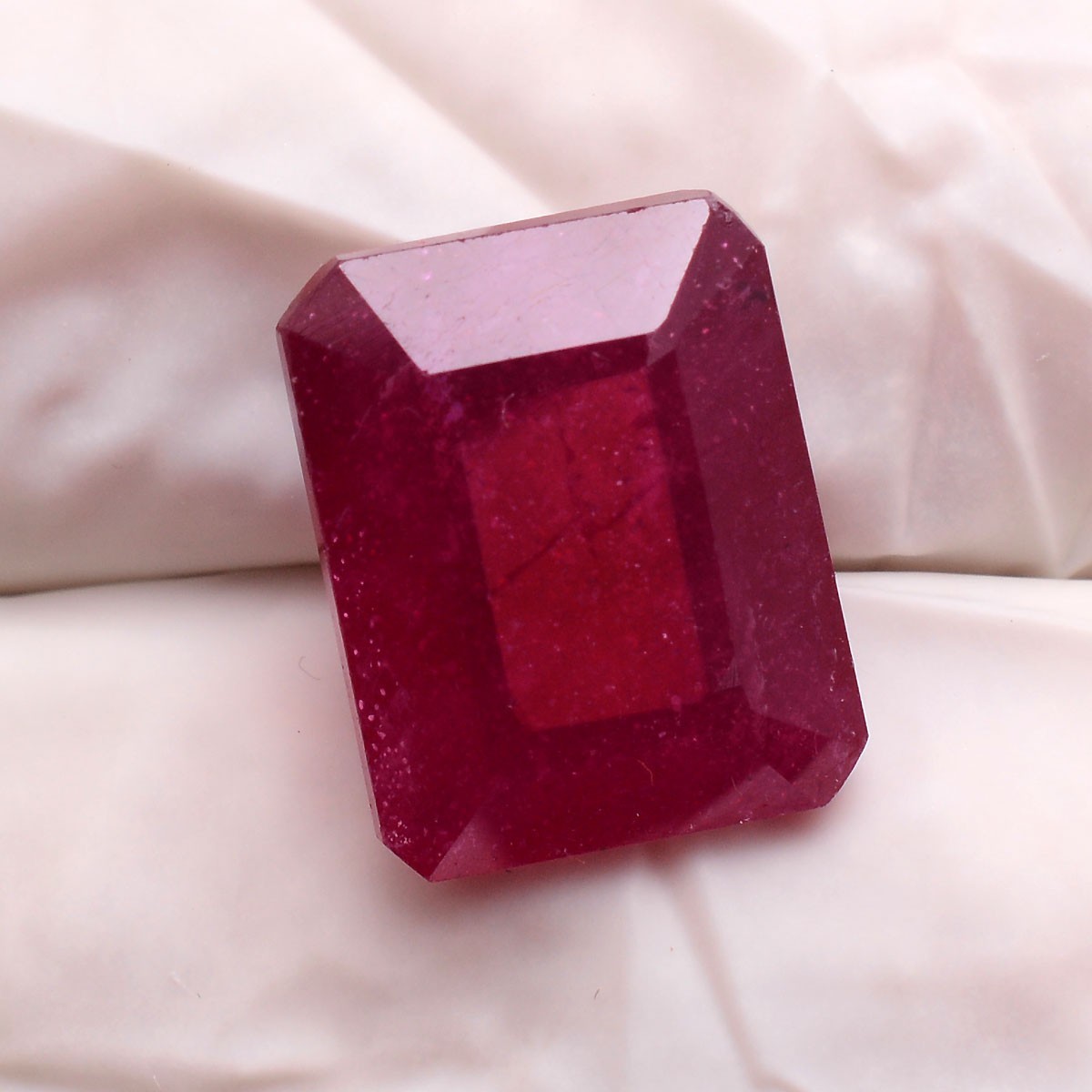 11.40 Ct Natural Mozambique Ruby High Grade Cushion Cut Vivid Red Loose Gemstone